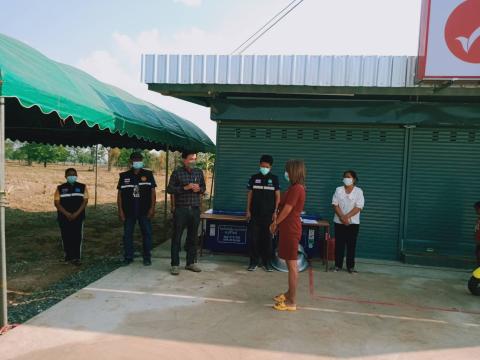 ลงพื้นที่ให้ความรู้ตามมาตรการป้องกันการแพร่ระบาดโควิด-19