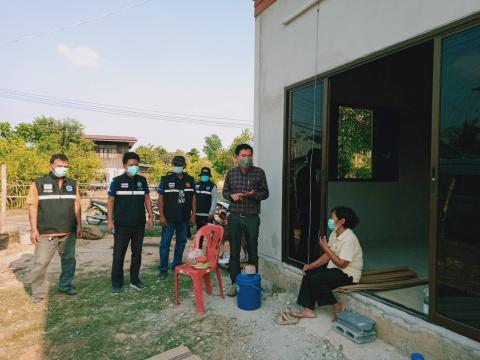 ลงพื้นที่ให้ความรู้ตามมาตรการป้องกันการแพร่ระบาดโควิด-19