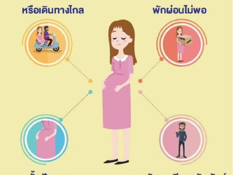 สื่อประชาสัมพันธ์ เรื่อง การป้องกันภาวะคลอดก่อนกำหนด