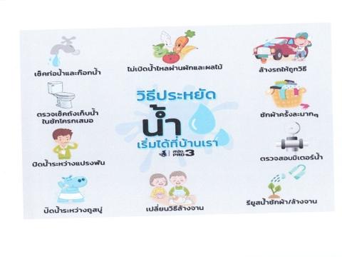 ประชาสัมพันธ์ส่งเสริมความรู้เรื่องการอนุรักษ์ทรัพยากรน้ำ