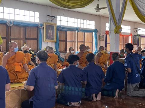 ทำบุญถวายเพลพระสงฆ์ ณ วัดศรีสวัสดิ์