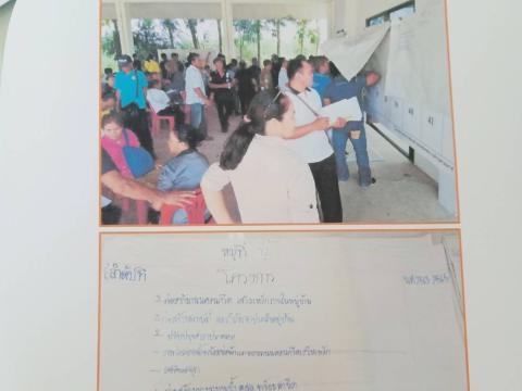 การประชุมประชาคมระดับตำบลในการแสดงความคิดเห็นจากประชาชน
