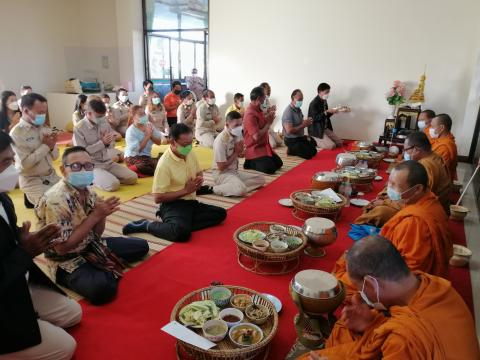 ทำบุญเลั้ยงพระ เนื่องในโอกาสวันขึ้นปีใหม่ 2565
