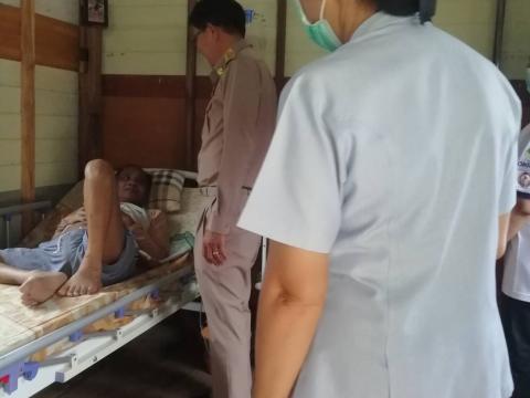 “ลงพื้นที่เยี่ยมผู้ป่วยติดเตียง ในเขตรับผิดชอบตำบลแสลงพัน”