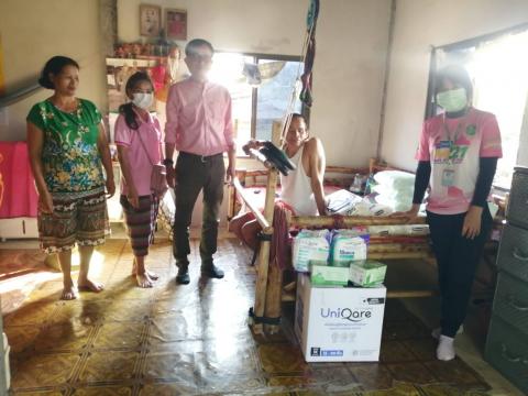 ลงพื้นที่เยี่ยมผู้ป่วยติดเตียงในตำบลแสลงพัน