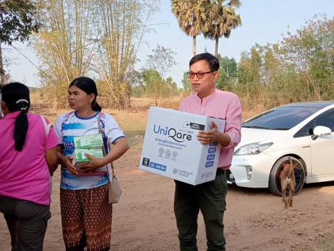 ลงพื้นที่เยี่ยมผู้ป่วยติดเตียงในตำบลแสลงพัน