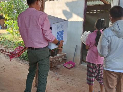 ลงพื้นที่เยี่ยมผู้ป่วยติดเตียงในตำบลแสลงพัน