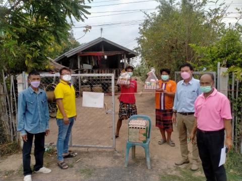ลงพื้นที่มอบถุงยังชีพ อบต.แสลงพัน