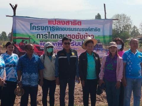 โครงการฝึกอบรมรณรงค์สาธิตการไถกลบตอซังข้าวและปลูกพืชปรับปรุงดิน